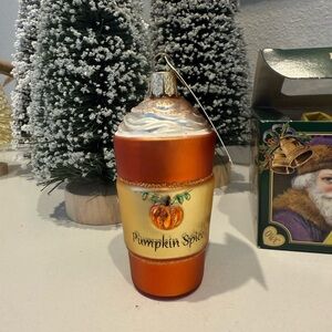 Old World Christmas Pumpkin Spice Latte Ornament